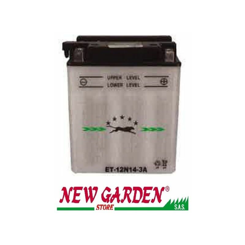 foto del prodotto batteria avviamento trattorino rasaerba 12v/14a polo positivo dx 135x90x167