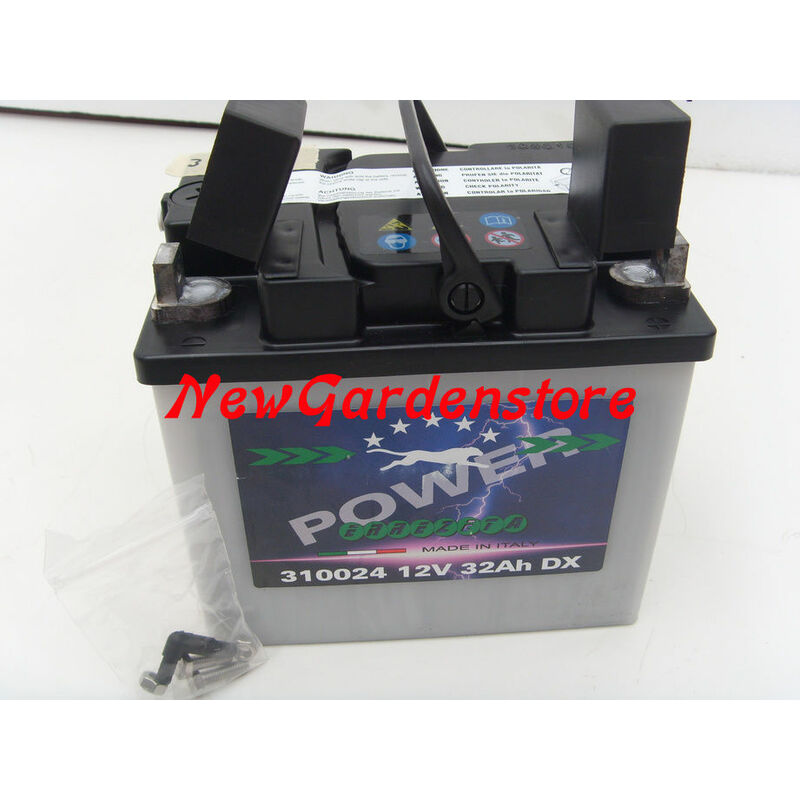 foto del prodotto batteria avviamento trattorino rasaerba 310024 12v 32a polo positivo dx