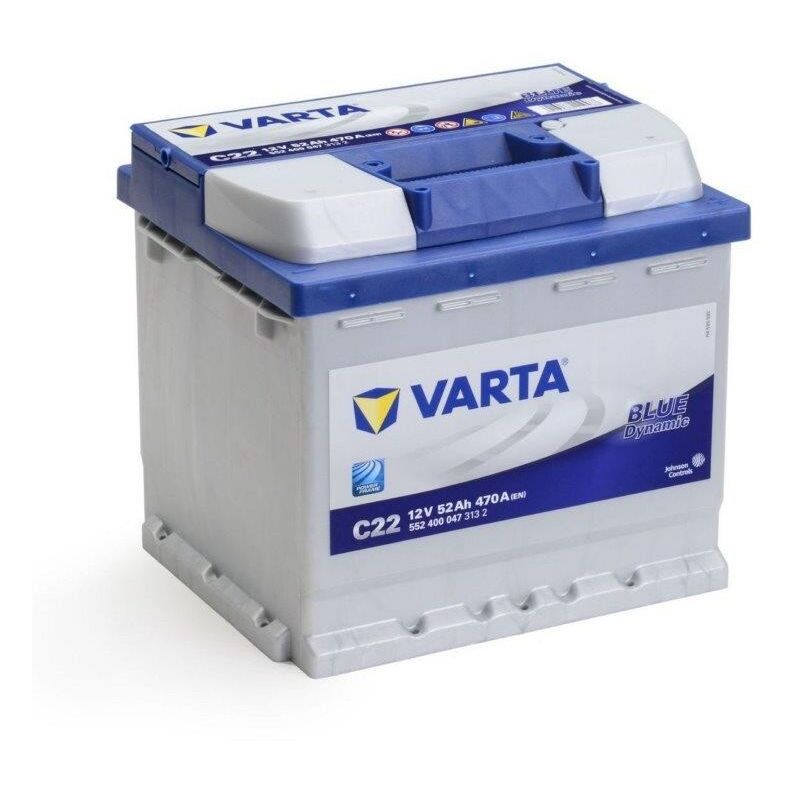 foto del prodotto batteria blu c22 52ah s varta