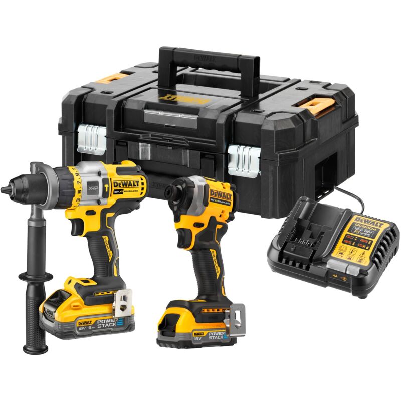foto del prodotto batteria combinata dewalt dck2052h1e1t dcd999 dcf850 1,7 5,0 ah powerstack
