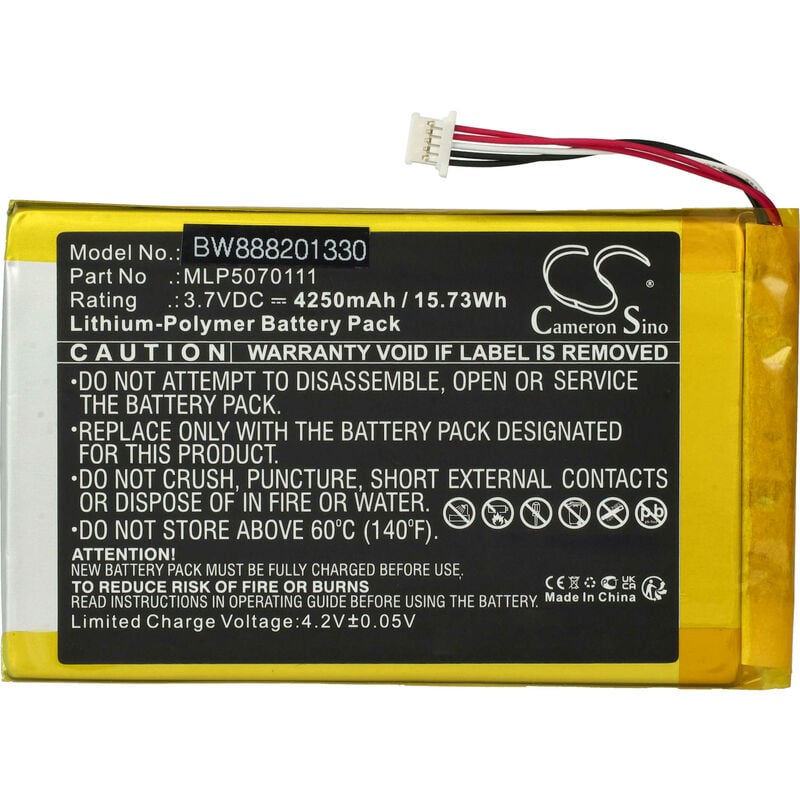 foto del prodotto batteria compatibile con autel maxisys mini, mk808, maxitpms ts608 scanne dispositivo di diagnostica per autoveicoli 4250mah, 3,7v, li poly vhbw