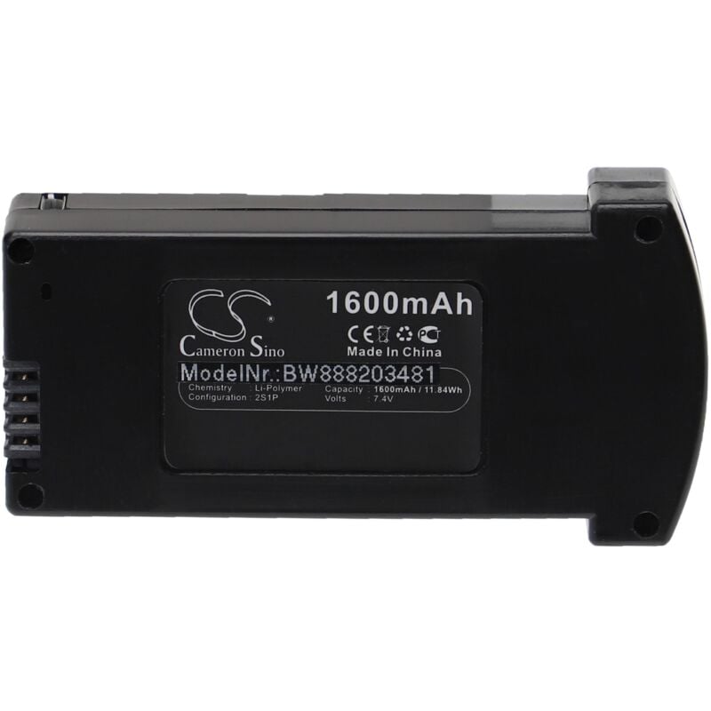 foto del prodotto batteria compatibile con eachine e520, e520s drone quadricottero multicottero 1600mah, 7,4v, li-poly - vhbw