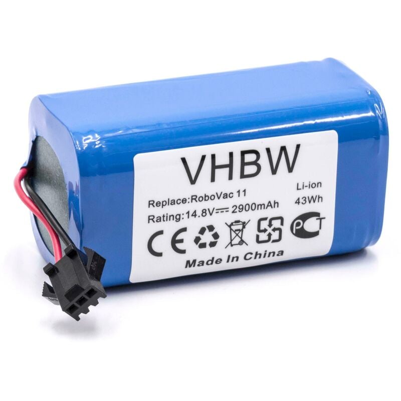 foto del prodotto batteria compatibile con eufy robovac g30, g30 edge, g30 hybrid, g20 hybrid, g30 verge, r450 home cleaner (2900mah, 14,8v, li-ion) - vhbw