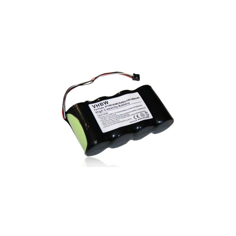 foto del prodotto batteria compatibile con fluke 125 003s, 43b, 43, 120, 125 dispositivo di misurazione 3000mah, 4,8v, nimh vhbw