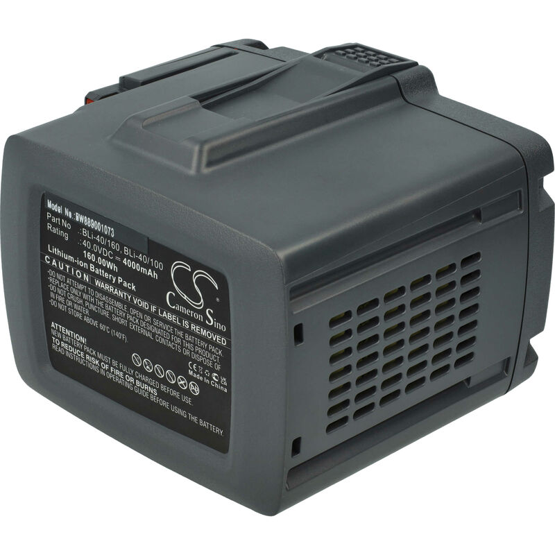 foto del prodotto batteria compatibile con gardena 520irx, 530ipt5, 530ipx, 535i xp, 535ifr, 535irx, 535irxt rasaerba attrezzo giardinaggio 4000mah, 40v, li ion vhbw