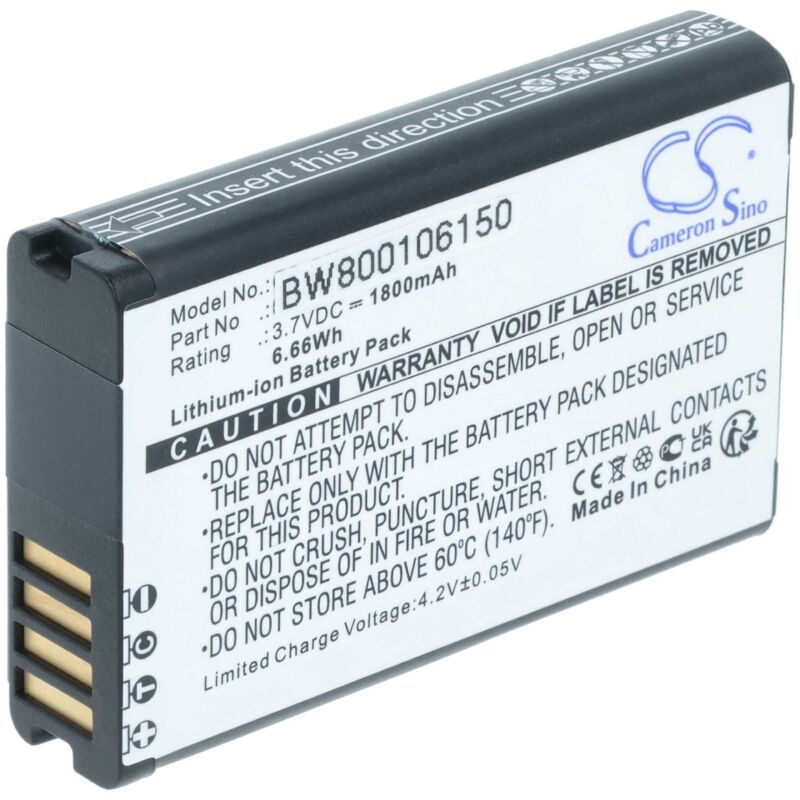 foto del prodotto batteria compatibile con garmin alpha 200, 300, 200i, 300i navigatore gps 1800mah, 3,7v, li ion vhbw