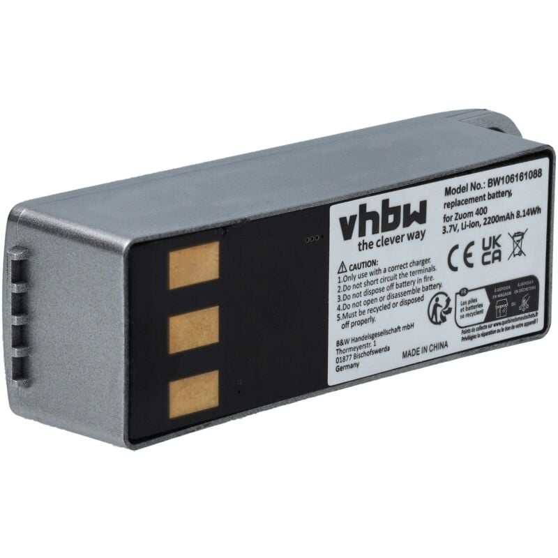 foto del prodotto batteria compatibile con garmin zumo 450, 400, 550, 500, 500 deluxe navigatore gps 2200mah, 3,7v, li ion sostituisce 010 10863 00, 011 01451 00