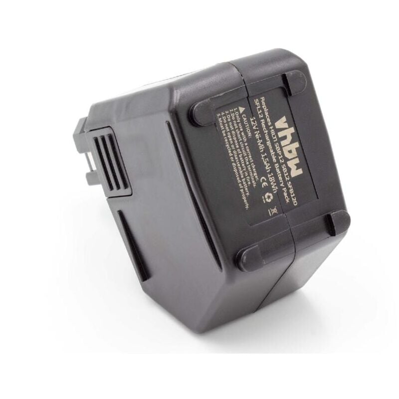 foto del prodotto batteria compatibile con hilti sb12, sf120 a attrezzi da lavoro 1500 mah, nimh, 12 v vhbw