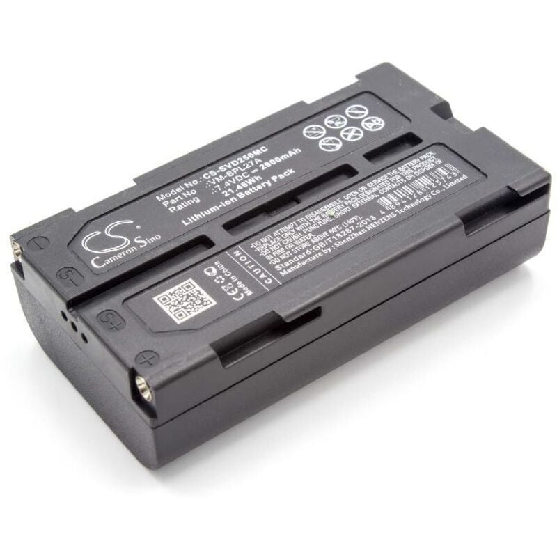 foto del prodotto batteria compatibile con hitachi vm-e565la, vm-e565, vm-e555, vm-e545ls, vm-e563la, vm-e555la videocamera camcorder 2900mah, 7,4v, li-ion - vhbw