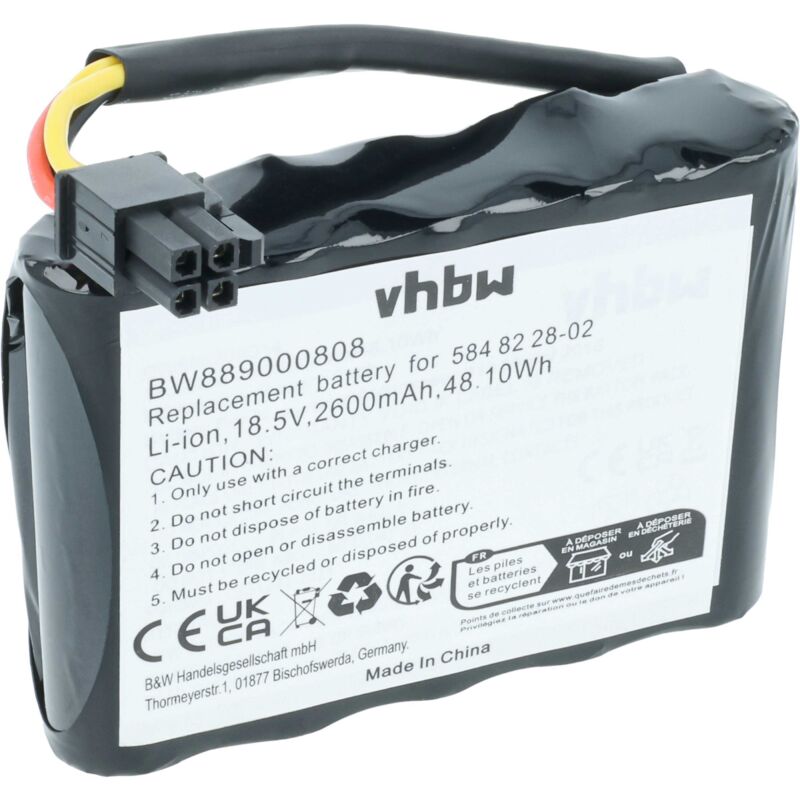 foto del prodotto batteria compatibile con husqvarna automower 315 2017 rasaerba 2600mah 18,5v li ion vhbw