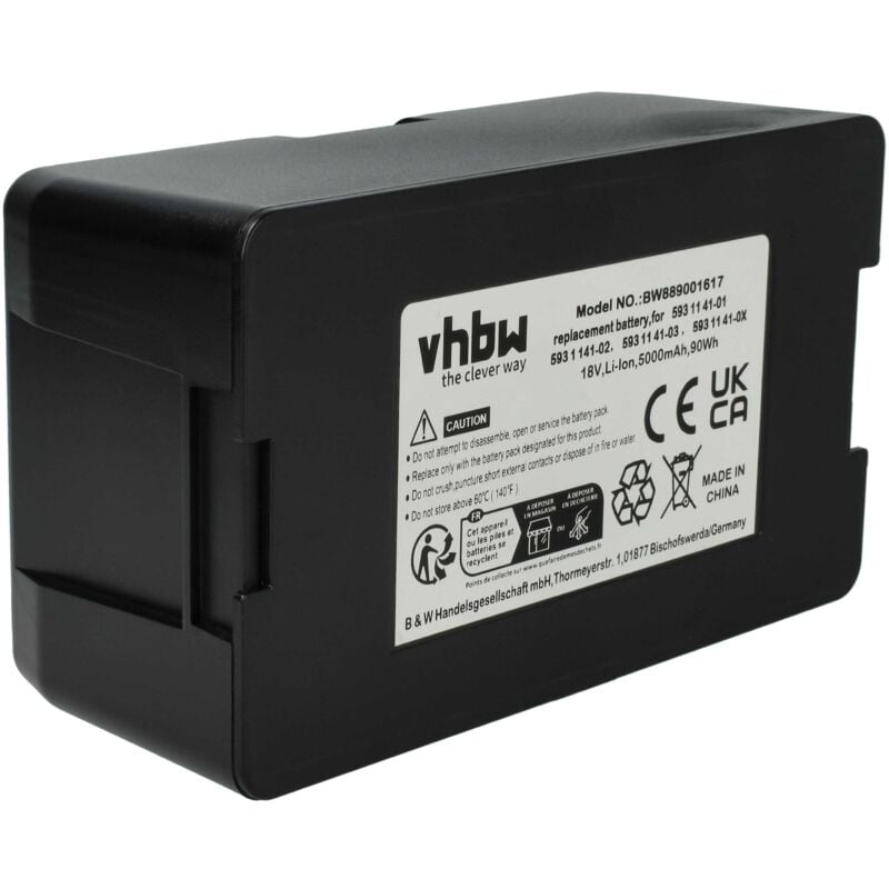 foto del prodotto batteria compatibile con husqvarna automower 430xh 2019, 430xh, 430x dal 2019 2020 , 430x 2016 rasaerba 5000mah 18v li ion vhbw