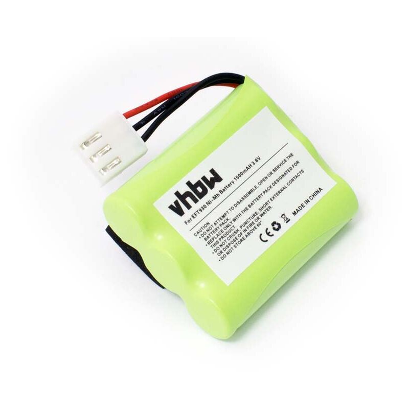 foto del prodotto batteria compatibile con ingenico eft930, eft930p, eft930g, eft930b lettore di codici a barre, pos (1500mah, 3,6v, nimh) - vhbw
