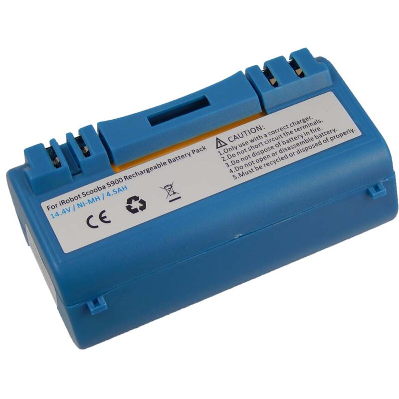foto del prodotto batteria compatibile con irobot scooba 330, 340, 390, 5800, 350, 380, 385, 5832, 5806, 34001 home cleaner blu 4500mah, 14,4v, nimh vhbw
