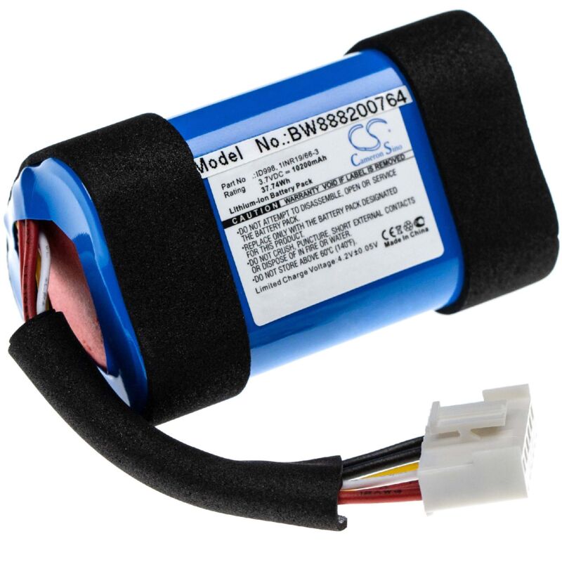 foto del prodotto batteria compatibile con jbl charge 4blk, 4j, charge4bluam, 4 casse, altoparlanti, speaker 10200mah, 3,7v, li ion vhbw