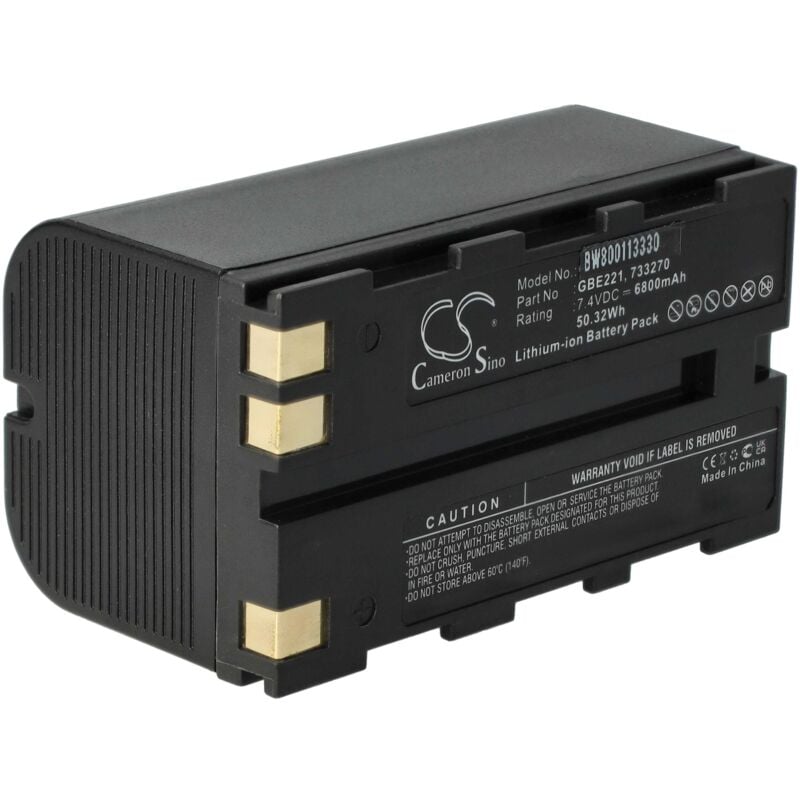 foto del prodotto batteria compatibile con leica tc803, tc802, tc407, tc406 dispositivo di misurazione laser, dispositivo di misurazione 6800mah, 7,4v, li ion vhbw