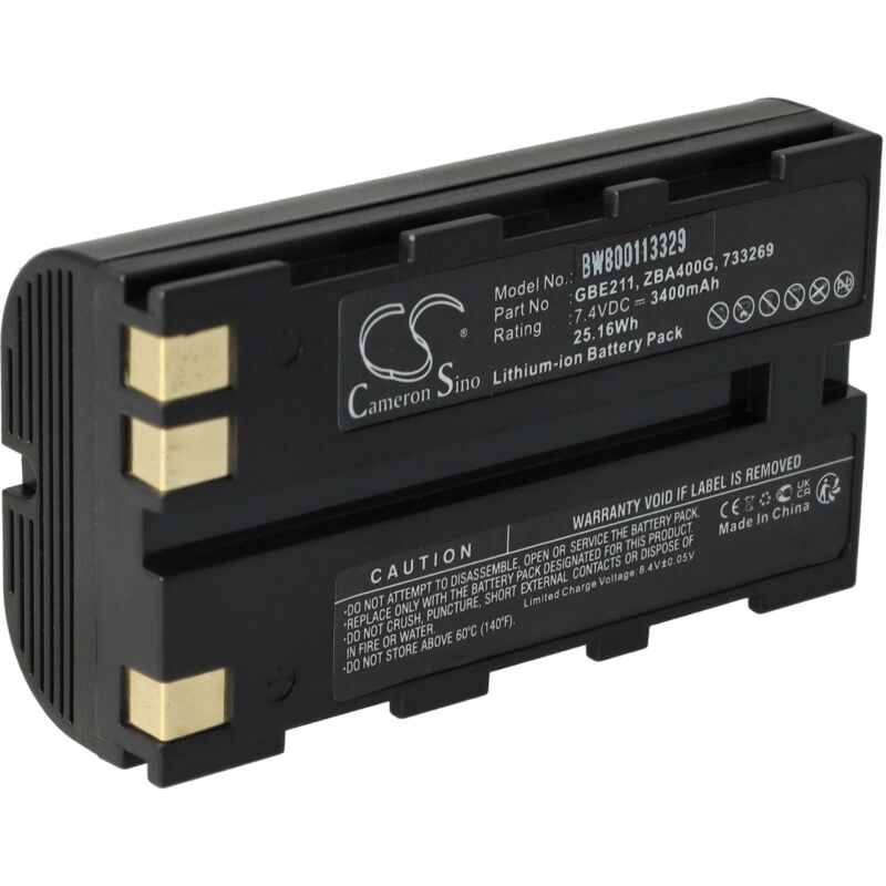 foto del prodotto batteria compatibile con leica ts12, ts11, ts09, ts06, ts15 dispositivo di misurazione laser, dispositivo di misurazione (3400mah, 7,4v, li-ion)