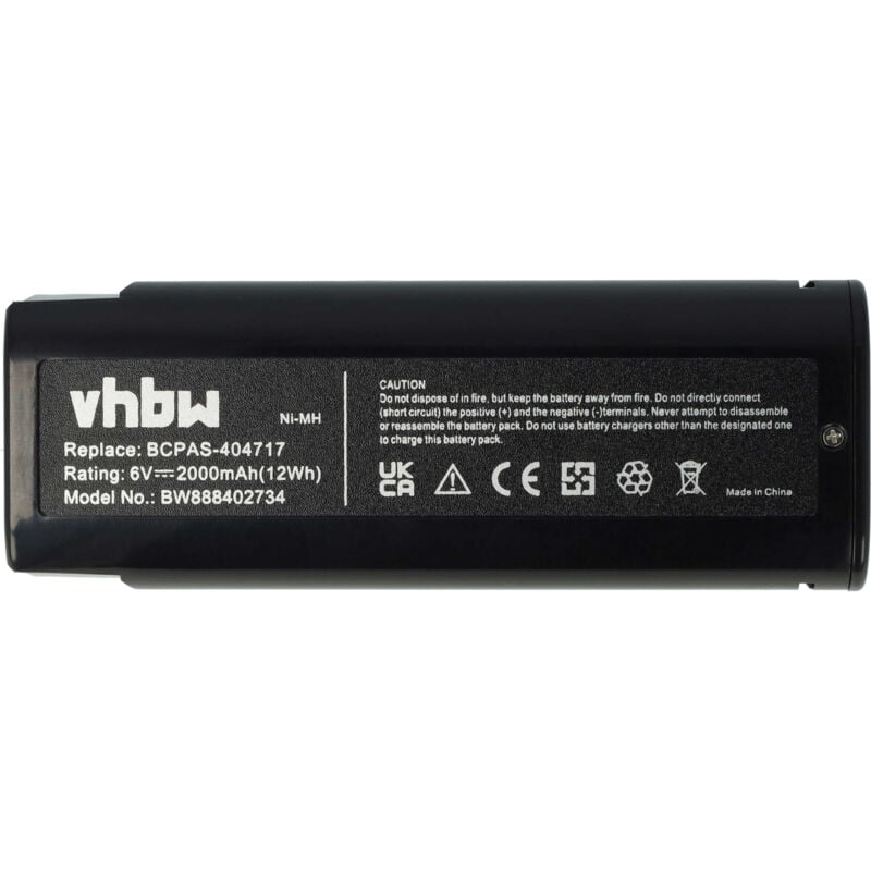 foto del prodotto batteria compatibile con paslode ppn35ci li, ppn35i li utensile elettrico, chiodatrice a nastro 2000 mah, nimh, 6 v vhbw