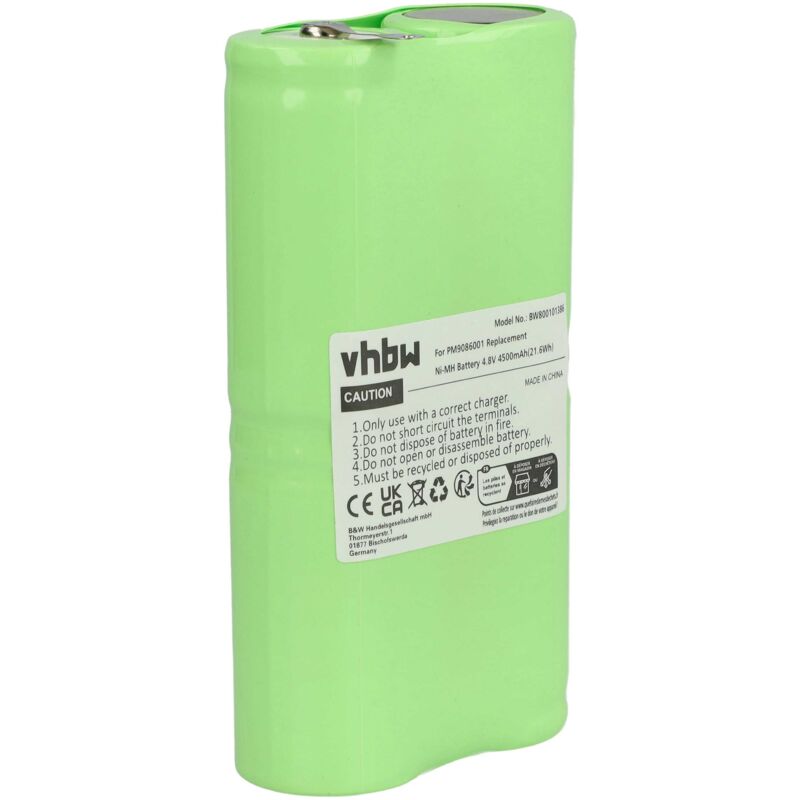 foto del prodotto batteria compatibile con philips pm95, pm93, pm97 dispositivo di misurazione (4500mah, 4,8v, nimh) - vhbw