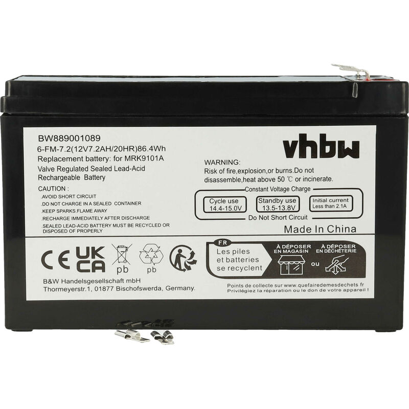 foto del prodotto batteria compatibile con robomow rx 20 u, rx 20u tagliaerba, robot tagliaerba 7200mah, 12v, piombo acido sigillato vhbw