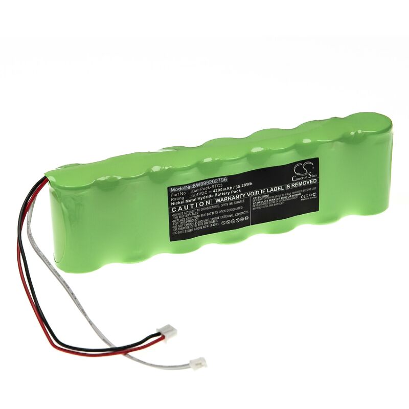 foto del prodotto batteria compatibile con rover master sat2, master stc, mos 4, omnia 10, omnia 7, omnia 8 dispositivo di misurazione 4200mah, 8,4v, nimh - vhbw