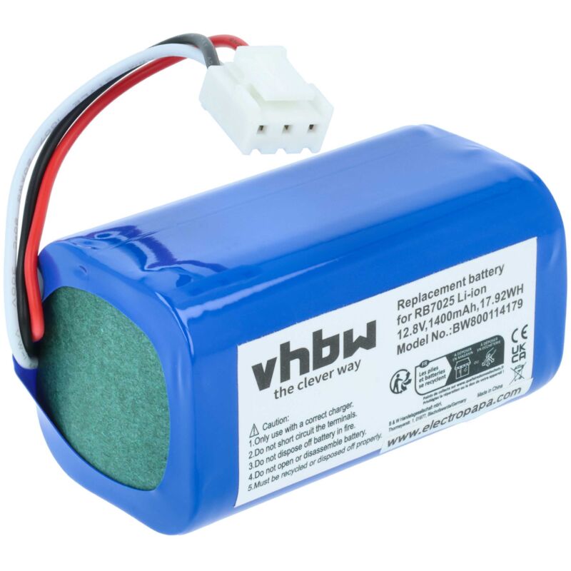 foto del prodotto batteria compatibile con severin chill rb 7720, rb 7022 home cleaner 1400mah, 12,8v, li ion vhbw
