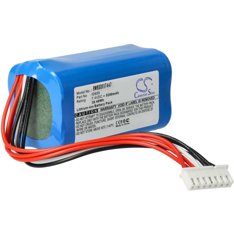 foto del prodotto batteria compatibile con sony srs x30, srs xb3, srs xb30, srs xb43 casse, altoparlanti, speaker 5200mah, 7,4v, li ion vhbw