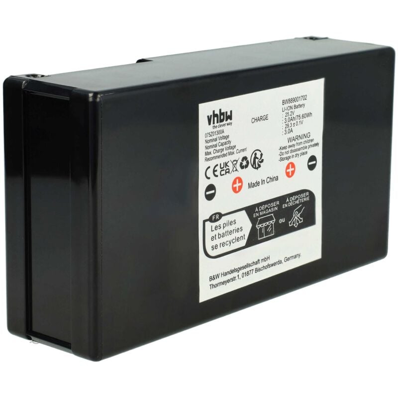 foto del prodotto batteria compatibile con stiga m3, 1126 1032 01, 221, 2r2002008 s15, 2r2005058 s16, m5, 2r2002058 s15 robot tagliaerba 3000mah, 25,2v, li ion vhbw