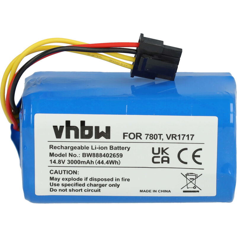 foto del prodotto batteria compatibile con symbo xbot 5 pro, 5a home cleaner 3000mah, 14,8v, li ion vhbw