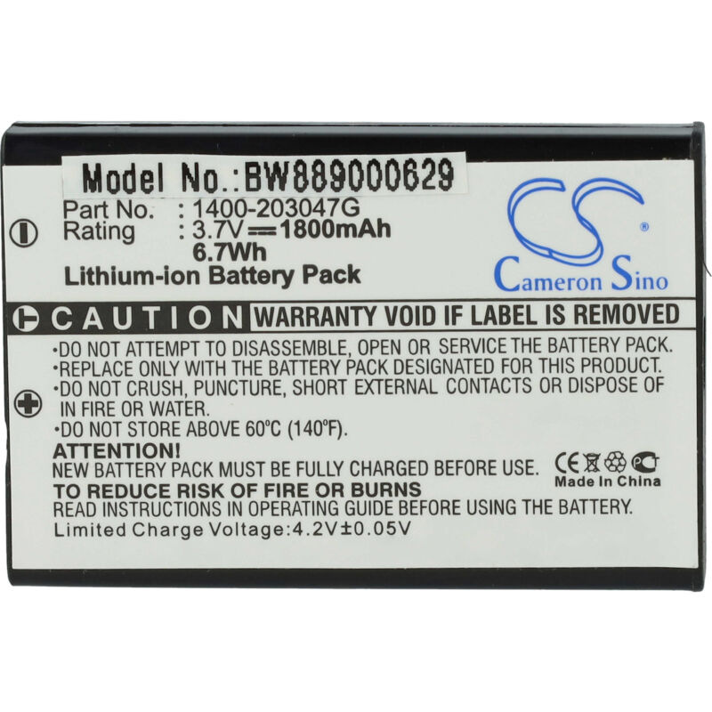 foto del prodotto batteria compatibile con unitech pa600, ht6000, ht660e lettore di codici a barre, pos 1800mah, 3,7v, li-ion - vhbw