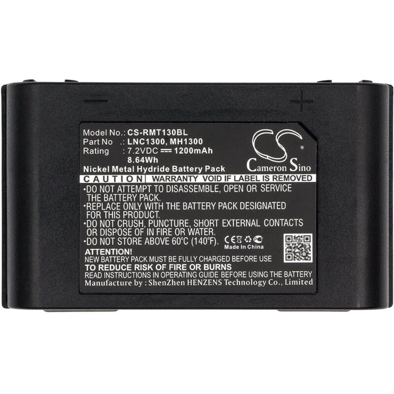 foto del prodotto batteria compatibile ravioli rmt130bl nimh 7,2v 1200 mah