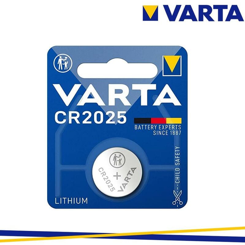 foto del prodotto batteria cr2025 al litio a bottone 3 volt varta 3 volt