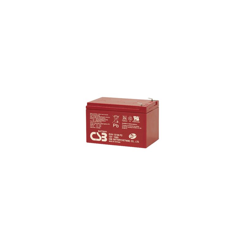 foto del prodotto batteria csb evh12150 12v 15ah ups