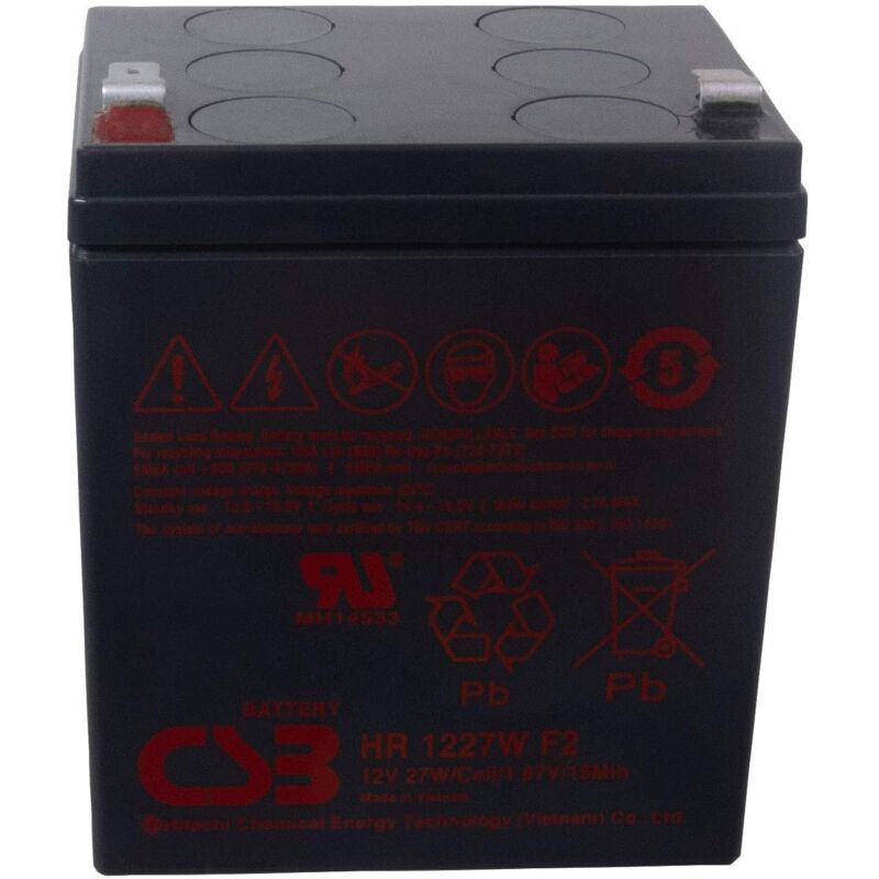 foto del prodotto batteria csb hr1227w 12v 27w ups