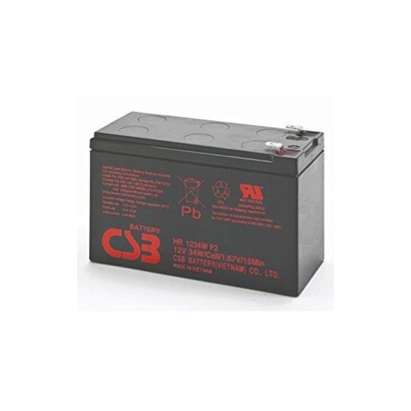 foto del prodotto batteria csb hr1234wf2 12v 34w