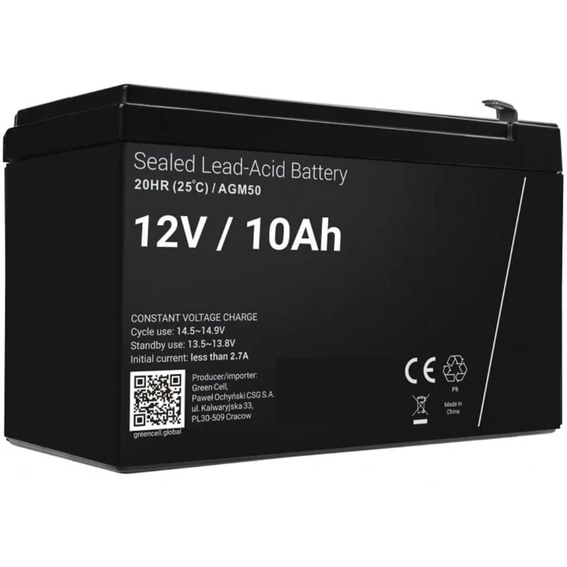 foto del prodotto batteria da 12v 10ah per l auto elettrica per bambini