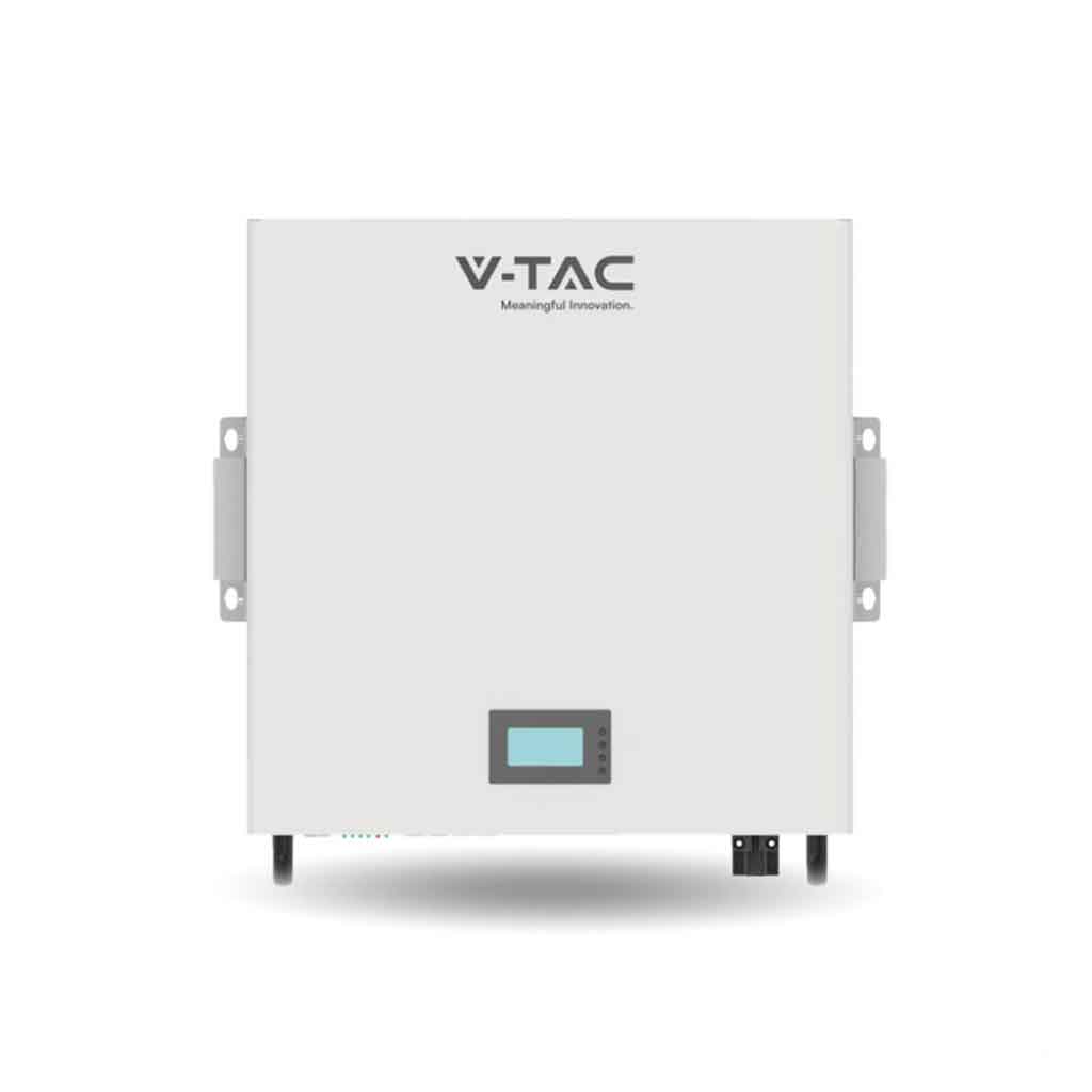 foto del prodotto batteria di accumulo per fotovoltaico, litio ferro fosfato lifepo4, bms integrato cei 0 21, garanzia 10 anni 5.12kwh 51.2v 100ah da parete 