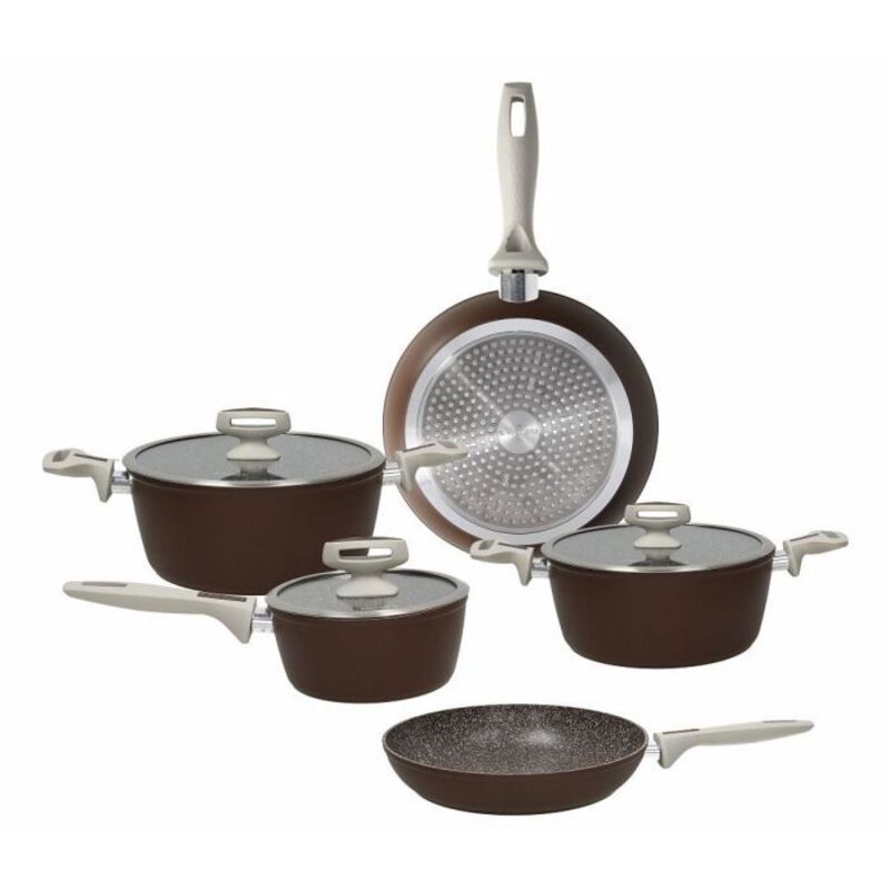 foto del prodotto batteria di pentole pearlbrown 8 pezzi