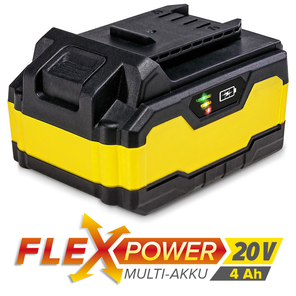 foto del prodotto batteria di ricambio flexpower 20 v 4,0 ah