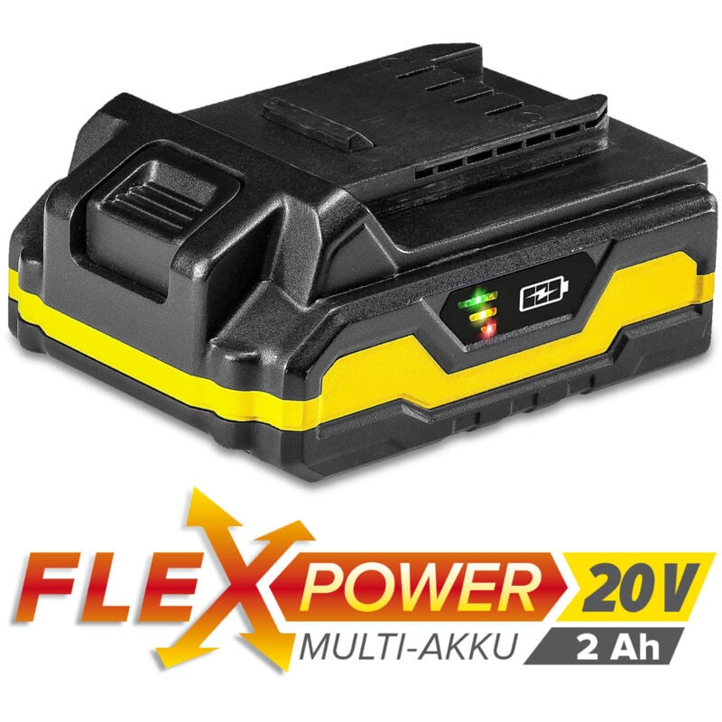 foto del prodotto batteria di ricambio flexpower 20v 2,0 ah