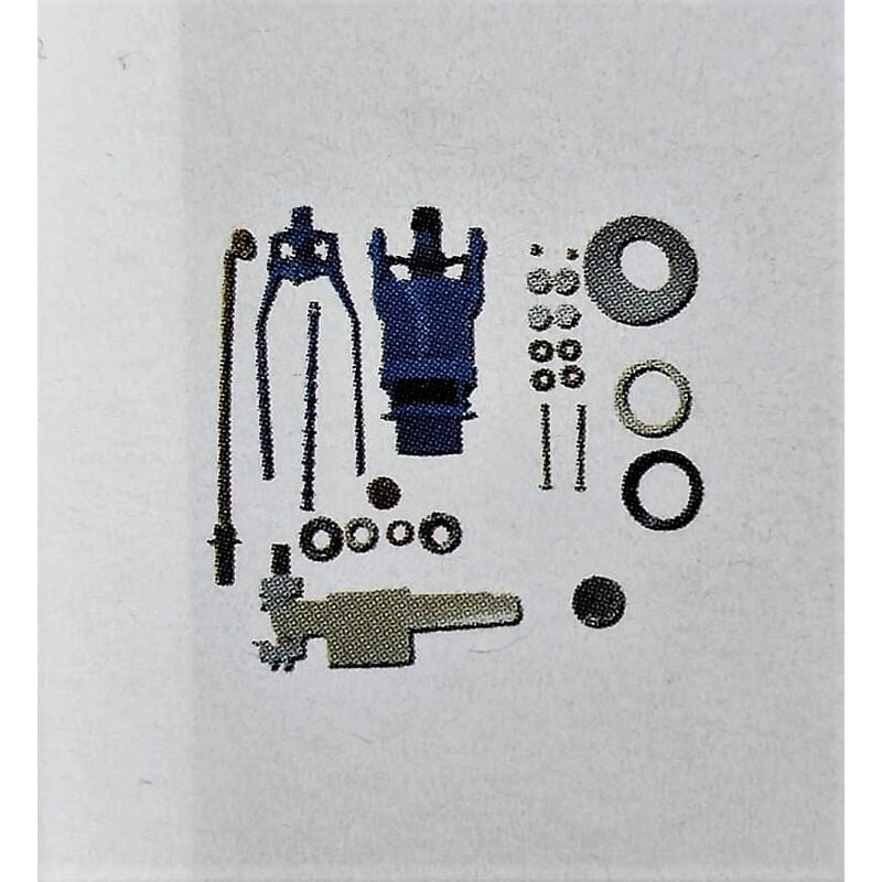 foto del prodotto batteria di scarico abe azzurra