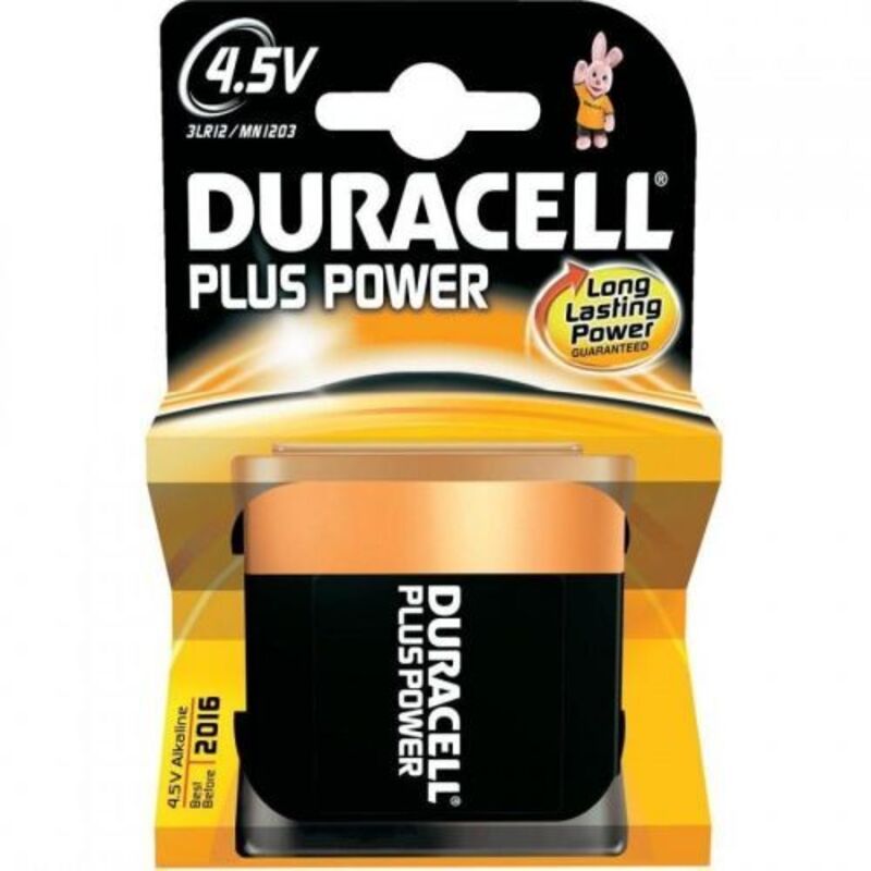 foto del prodotto batteria duracell plus power piatta mn1203 batterie volt 4,5