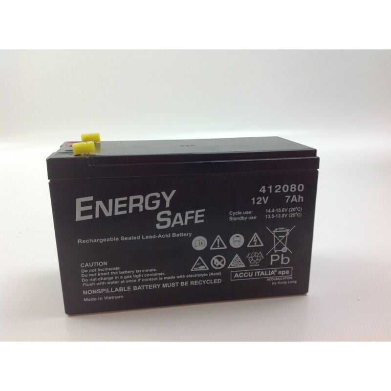 foto del prodotto batteria ermetica al piombo gel agm vrla enery safe 12v 7,0 ah c20 00412080