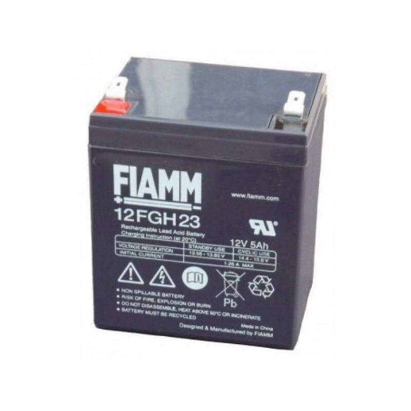 foto del prodotto batteria fiamm 12fgh23 ex fgh20502 scarica rapida 12v 5,0ah