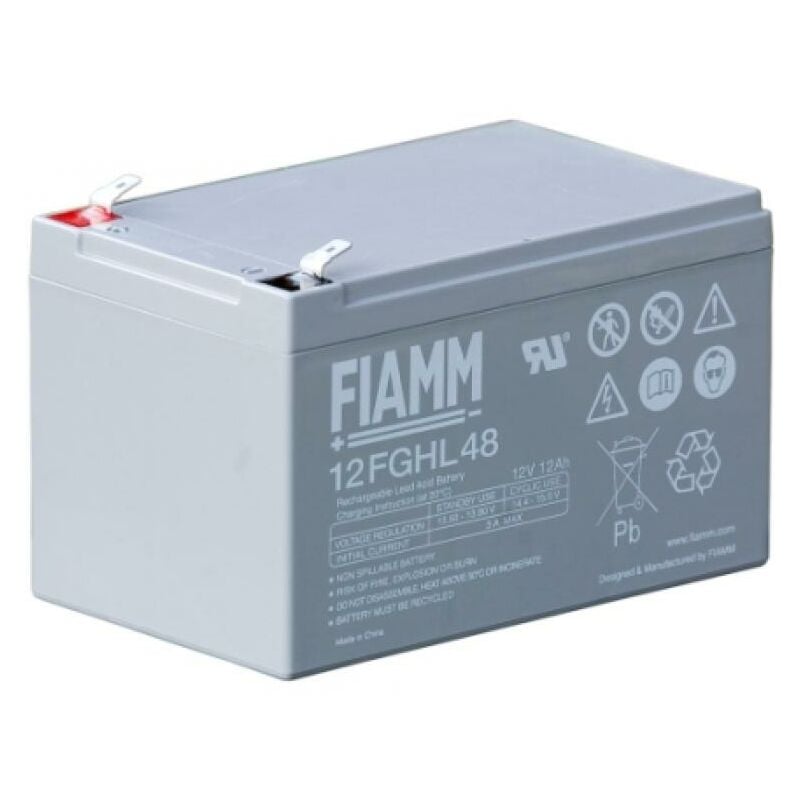 foto del prodotto batteria fiamm 12fghl48 scarica rapida 12v 12ah