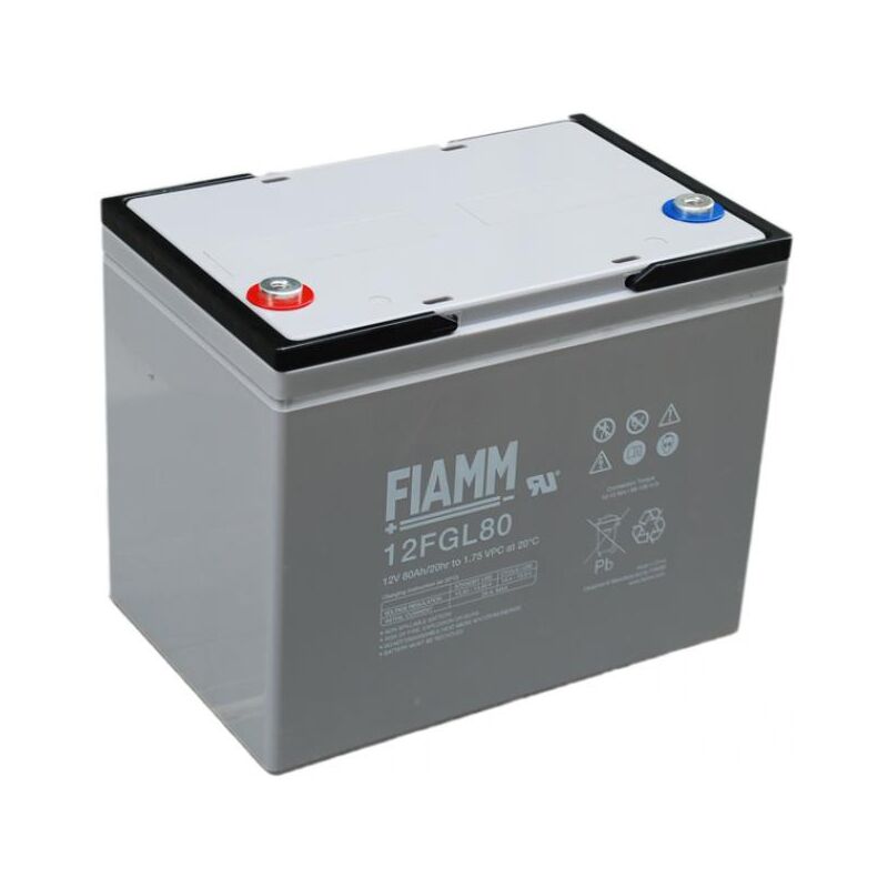foto del prodotto batteria fiamm 12fgl80 12v 80ah