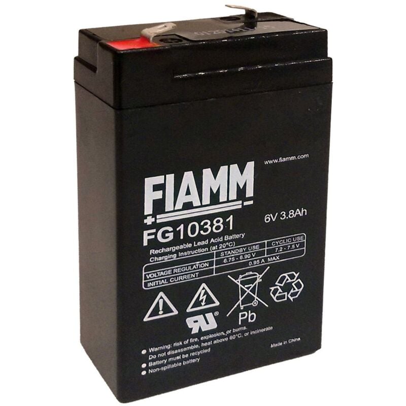 foto del prodotto batteria fiamm fg10381 6v 3,8ah