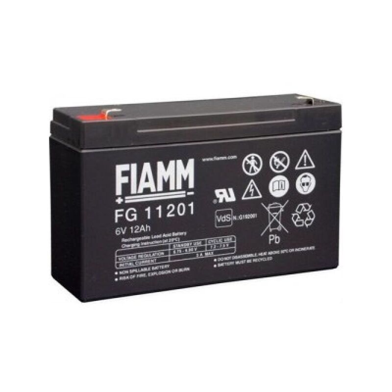 foto del prodotto batteria fiamm fg11201 6v 12ah
