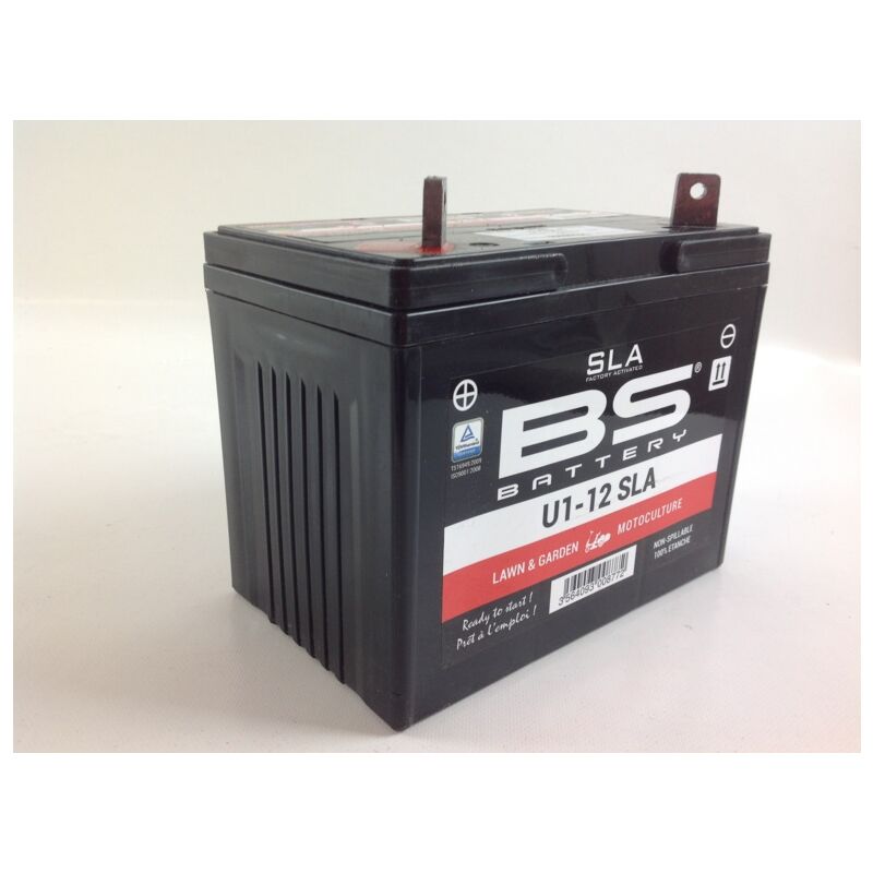 foto del prodotto batteria gel avviamento bs trattorino rasaerba 12v 32a polo sinistra maxi spunto 400 a