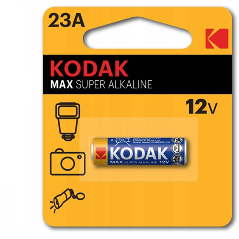 foto del prodotto batteria kodak max super 12v alkaline 23a pila mn21 torce flah