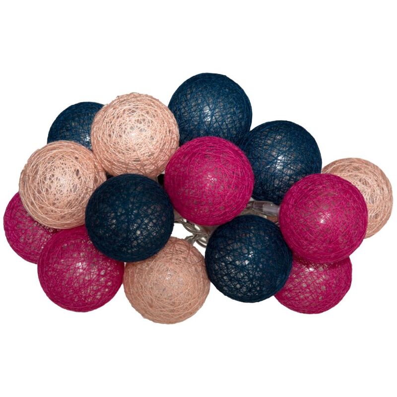 foto del prodotto batteria led string 16 balls marine fuschia atmosphera cr ateur d int rieur